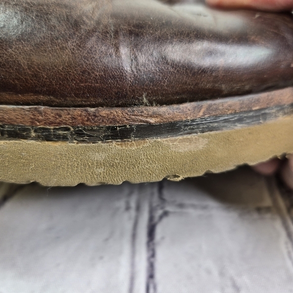 Vtg Red Wing heritage 3141 brown leather low ankle work prison chukka boots - Picture 11 of 13